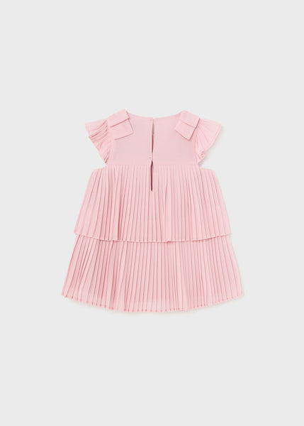 mini girl pleat tiered dress