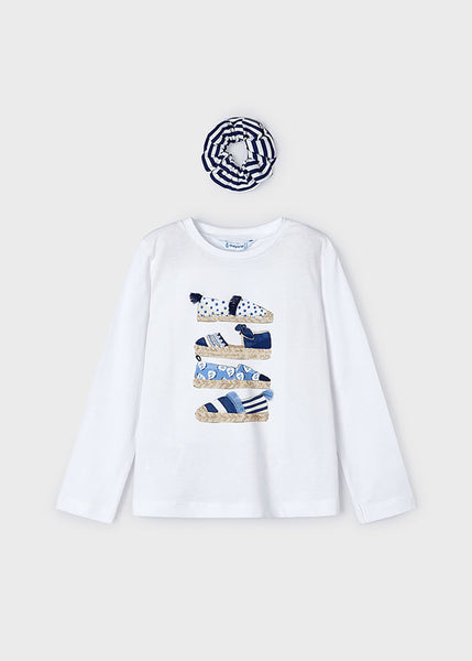 girls espadrilles long sleeve tee + pony