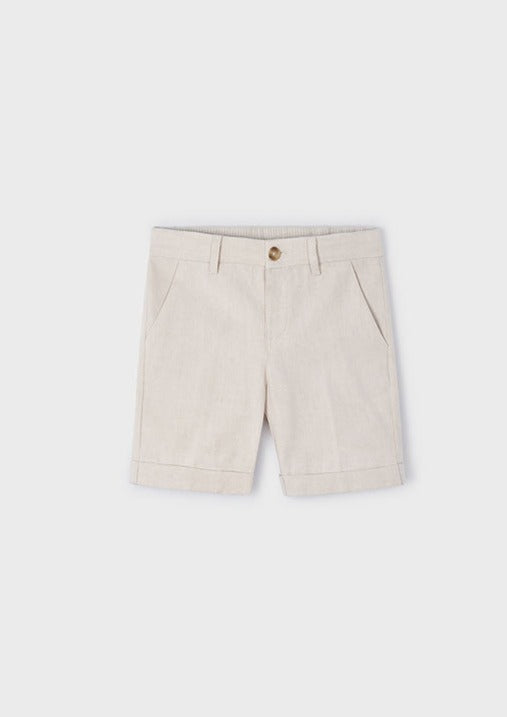 boys linen dressy shorts