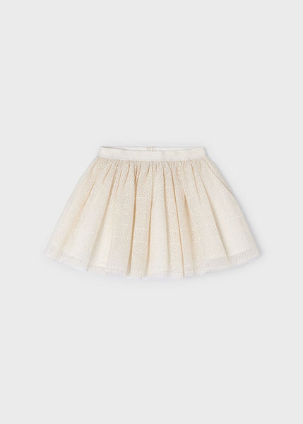 girls textured tulle skirt