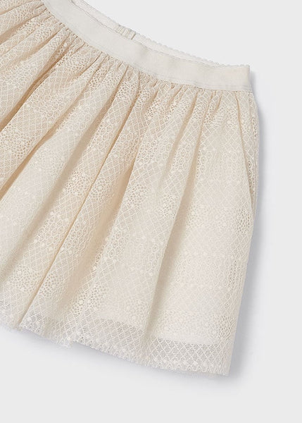girls textured tulle skirt