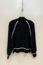 Load image into Gallery viewer, contrast half zip sweater
