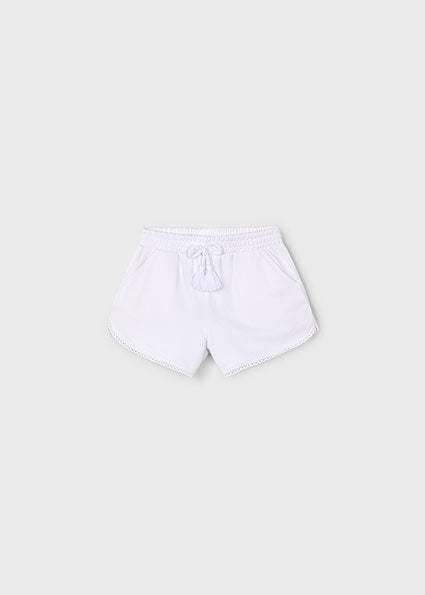 jersey shorts with trim - girls