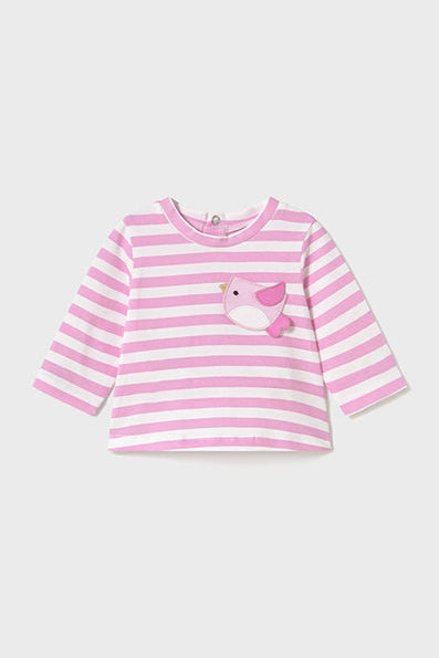 infant stripe chick tee