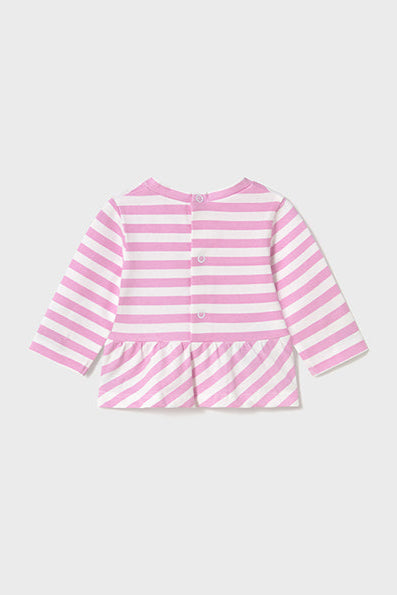 infant stripe chick tee
