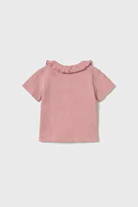 mini girl ruffle collar polo