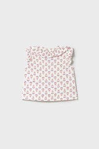 mini girl jersey print blouse