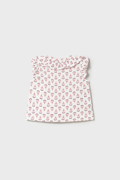 mini girl jersey print blouse