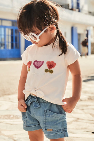 mini girl chambray shorts