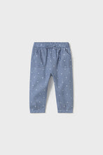 Load image into Gallery viewer, mini girl dot chambray pant

