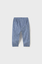 Load image into Gallery viewer, mini girl dot chambray pant
