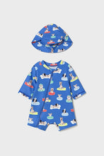 Load image into Gallery viewer, infant puppies swimsuit + hat
