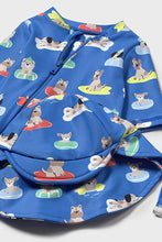 Load image into Gallery viewer, infant puppies swimsuit + hat
