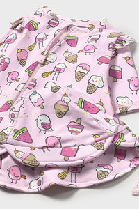 infant icecream swimsuit + hat