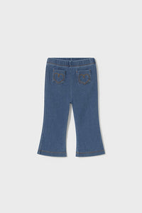 mini girl flare denim legging