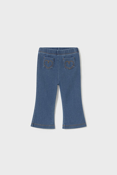 mini girl flare denim legging