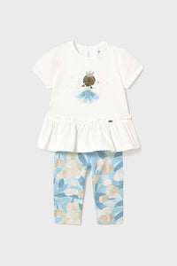 mini girl princess tee + legging set