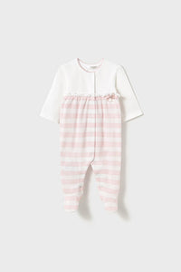 infant star trim footie