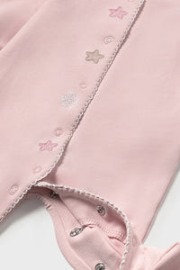 infant star trim footie