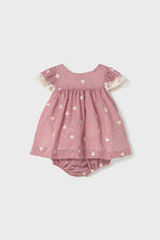 Load image into Gallery viewer, infant embroidered dress + bloomer
