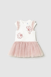 mini applique + tulle skirt dress
