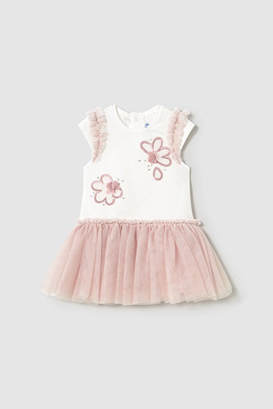 mini applique + tulle skirt dress