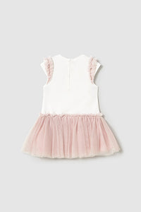 mini applique + tulle skirt dress