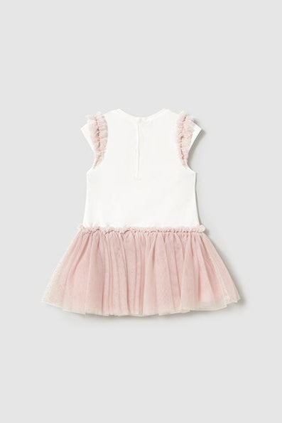 mini applique + tulle skirt dress