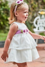 Load image into Gallery viewer, mini girl floral sash tulle dress
