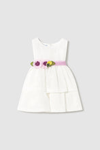 Load image into Gallery viewer, mini girl floral sash tulle dress
