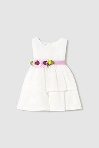 mini girl floral sash tulle dress