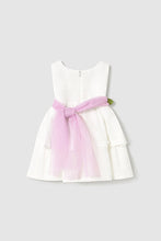 Load image into Gallery viewer, mini girl floral sash tulle dress
