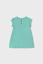Load image into Gallery viewer, mini girl stripe flower jersey dress
