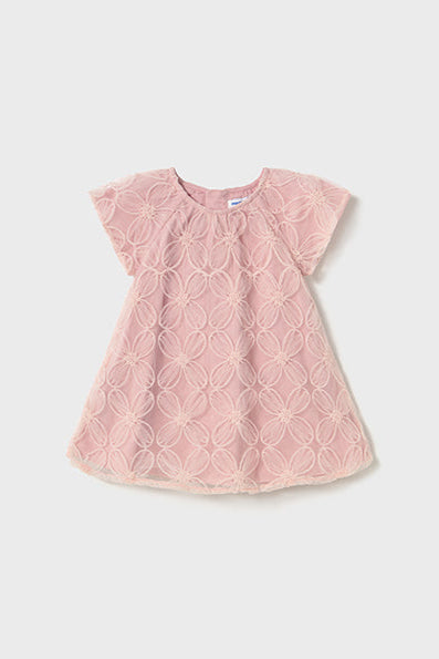 mini girl embroidered tulle dress