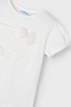 Load image into Gallery viewer, girls tulle trim tee
