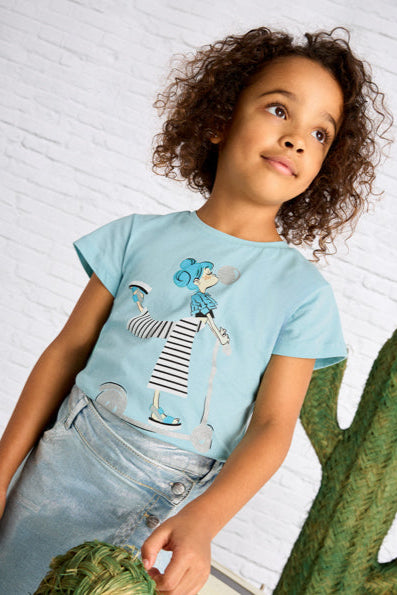 girls scooter tee