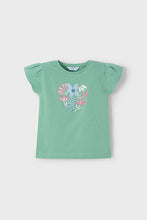 Load image into Gallery viewer, girls embroidered flowers tee
