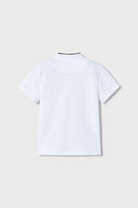 boys short sleeve collarless polo