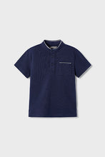 Load image into Gallery viewer, boys short sleeve collarless polo
