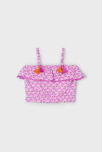 Load image into Gallery viewer, girls print tie shoulder top
