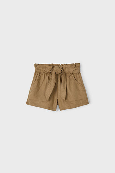 girls tie waist shorts