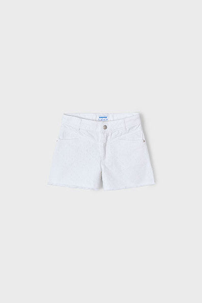 girls clip dot denim shorts
