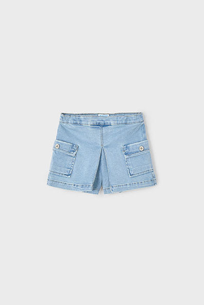girls cargo denim shorts