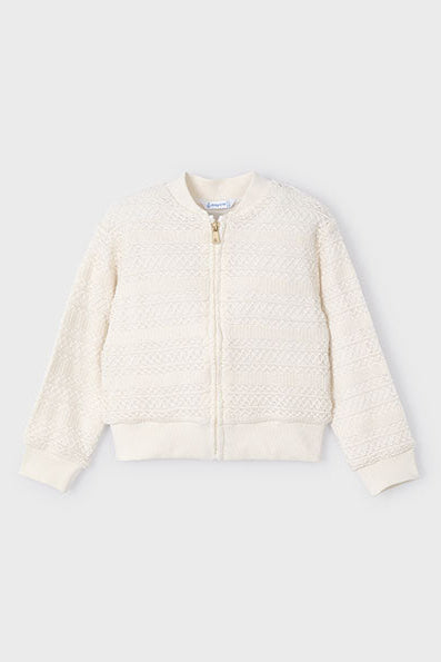girls crochet bomber