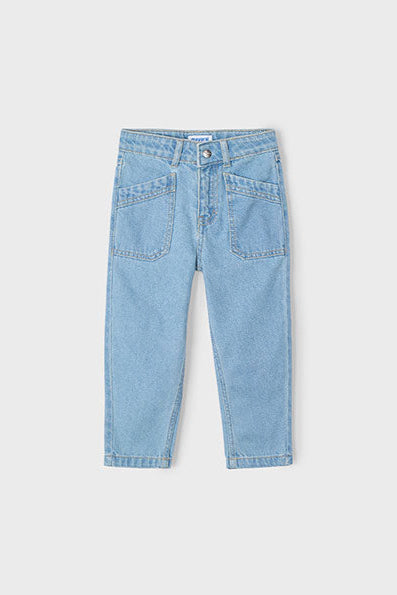 girls patch pocket retro jean