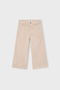 girls twill wide leg jean