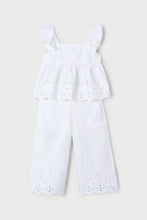 Load image into Gallery viewer, girls eyelet tank + pant set
