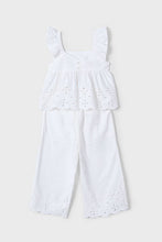Load image into Gallery viewer, girls eyelet tank + pant set
