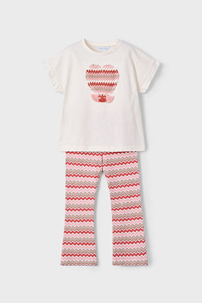 girls crochet tee + zig zag legging