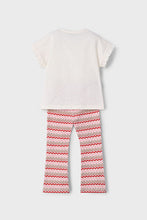 Load image into Gallery viewer, girls crochet tee + zig zag legging
